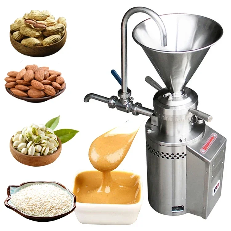 High Quality Industry JML-100 Aloe Vera Cheese Sauce Sesame Pistachio Grinding Machine Peanut Butter Colloid Mill