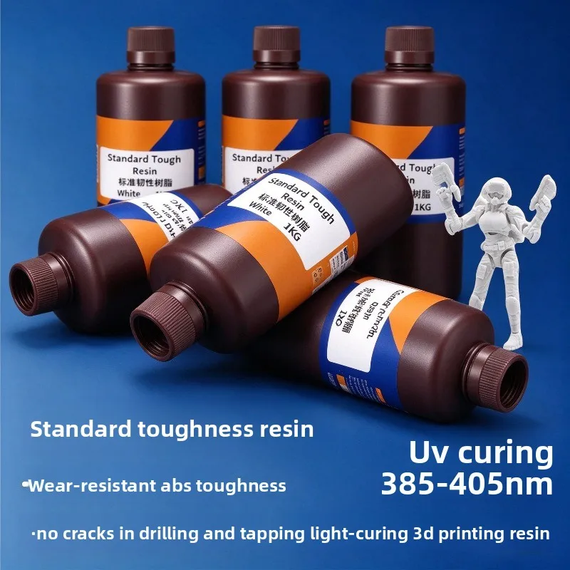 High‑Toughness Wargaming Photopolymer Resin 1KG/Bottle 405nm LCD Light‑Curing 3D Printing Material for Tabletop Miniature Model