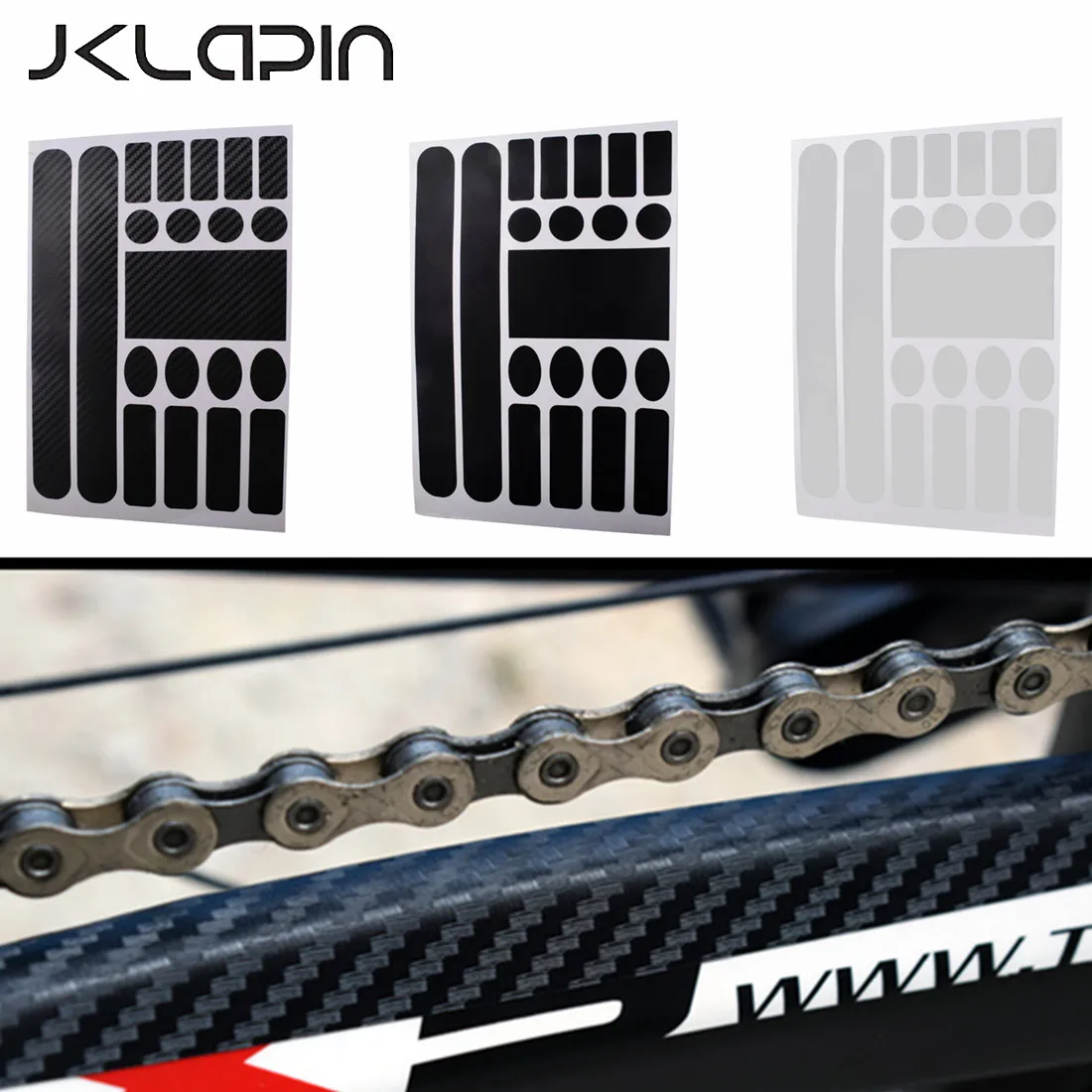 

JKLapin Mountain Bike Chain Guard Sticker Rroad Bike Folding Frame Front Fork Protective Film Anti-Scratch Rhino Skin Sticker