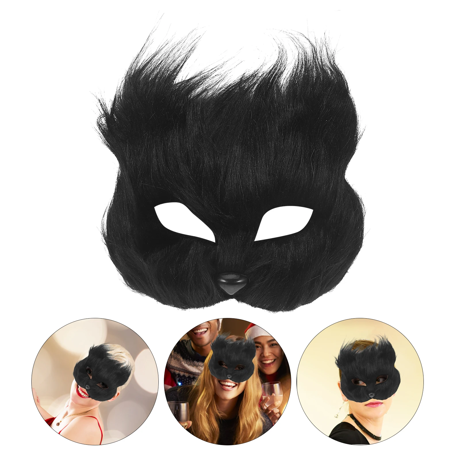 

1 set 1 Set Halloween Fox Mask Tail Set Soft Lightweight Comfortable Animal Costume Cosplay Accessories For Party Carnival Stage