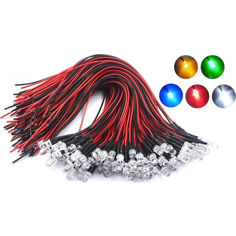 50Pcs 5V 12V 5Mm Le…