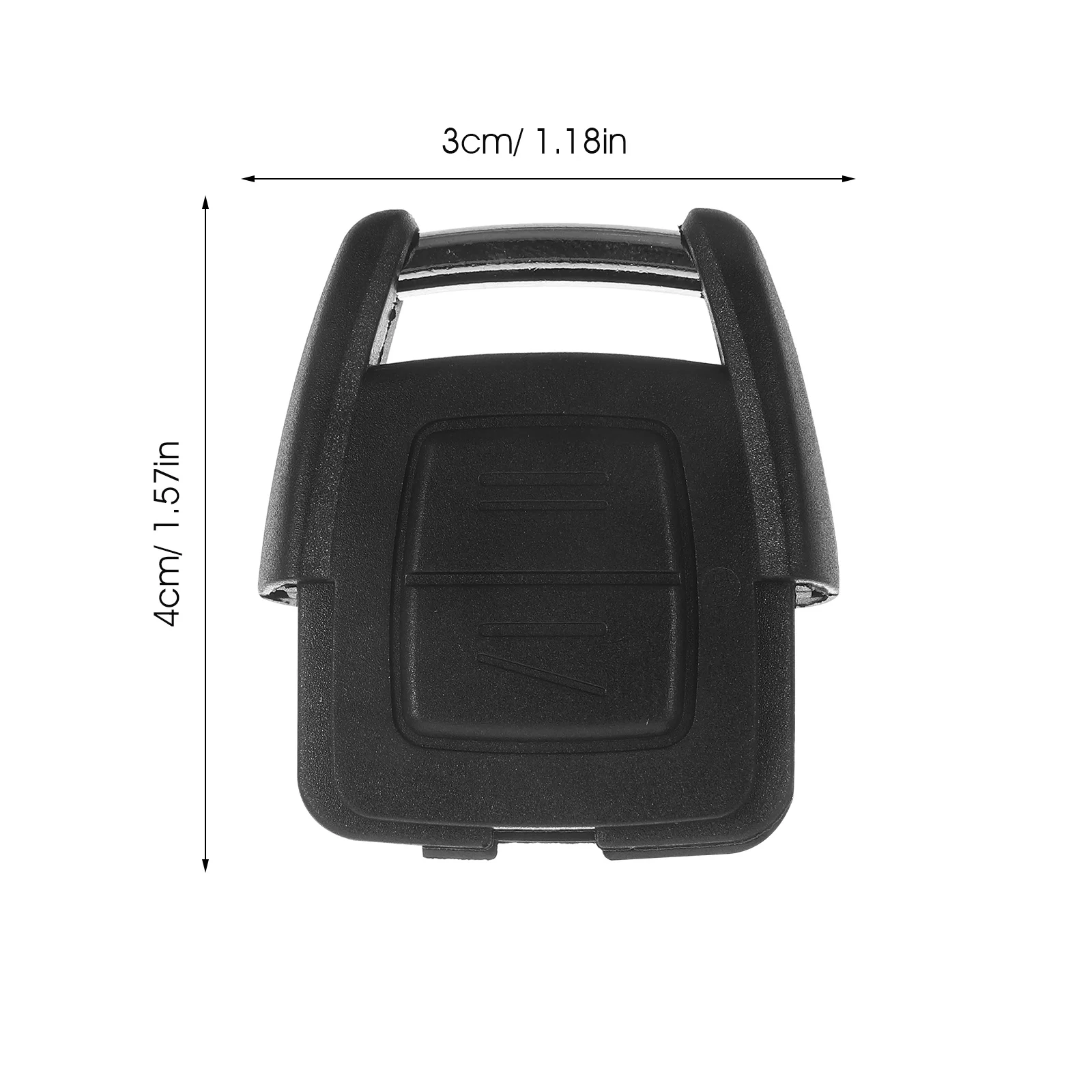 Premium 3 Button Remote Key Fob Shell for Black Corrosion Resistant Uncut Interior Needed Key Shell Case