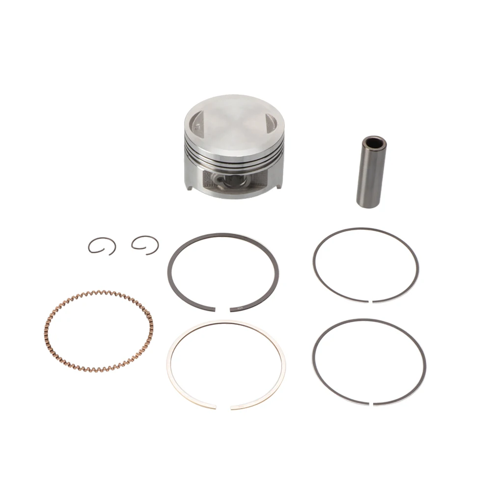 Motorcycle 62.5mm Piston 15mm Pin Ring Set Fit for 4-Stroke Air Cooled GY6125 150 152QMI 1P52QMI 157QMI 1P57QMI Moto Accessories