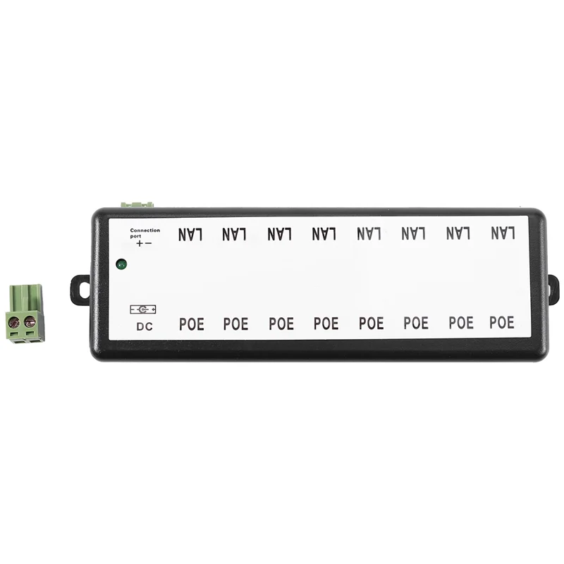 

B04B-4X 8 Ports Poe Injector Poe Splitter For Cctv Network Poe Camera Power Over Ethernet Ieee802.3Af