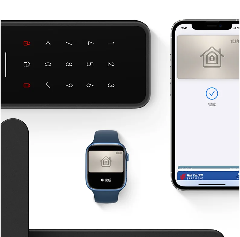 Aqara-cerradura de puerta inteligente A100 Pro, con Bluetooth, para Apple home key homekit