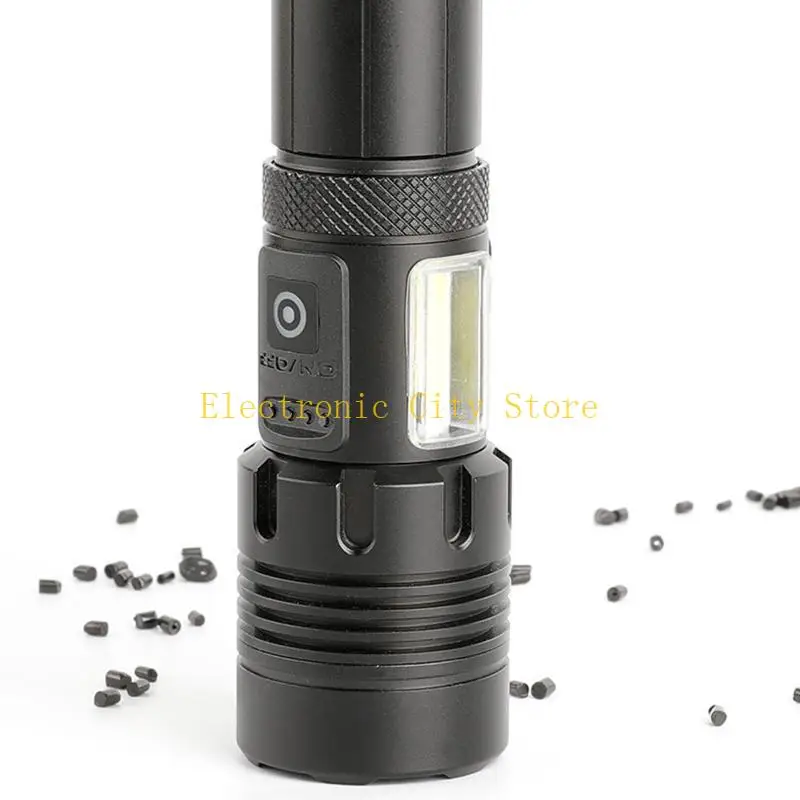 USB -Zoom LED TORCH Нет батареи с USB -выводом для людей, работающих HU8D