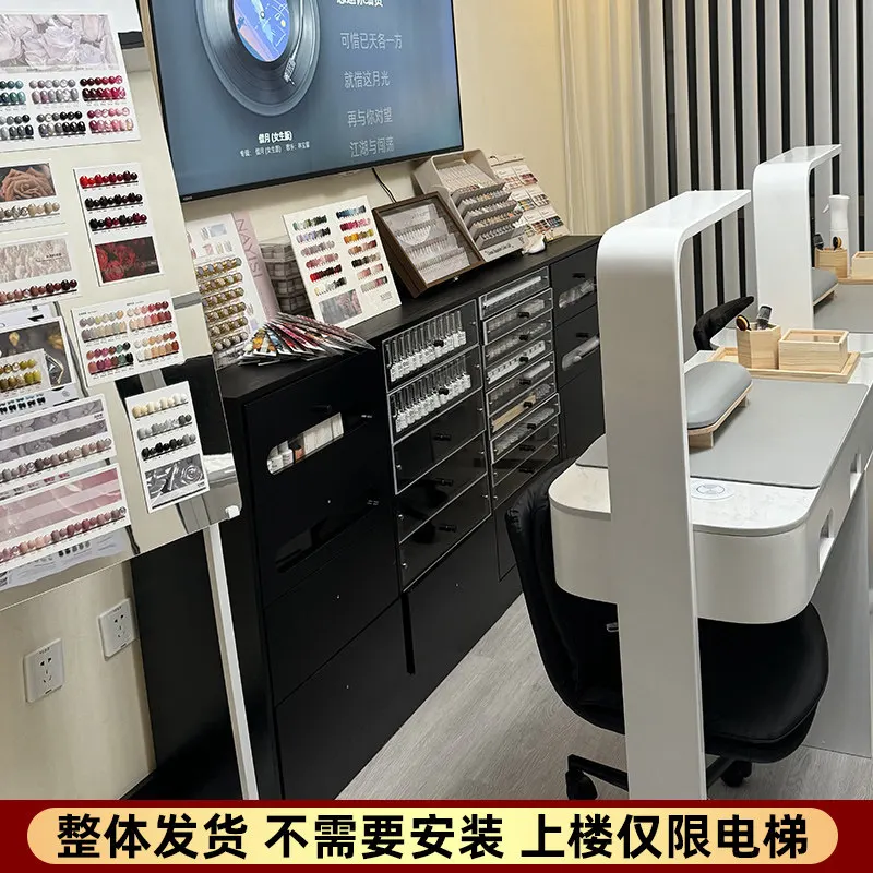 Display Multifunctional Storage Cabinet Nail Shop Landing