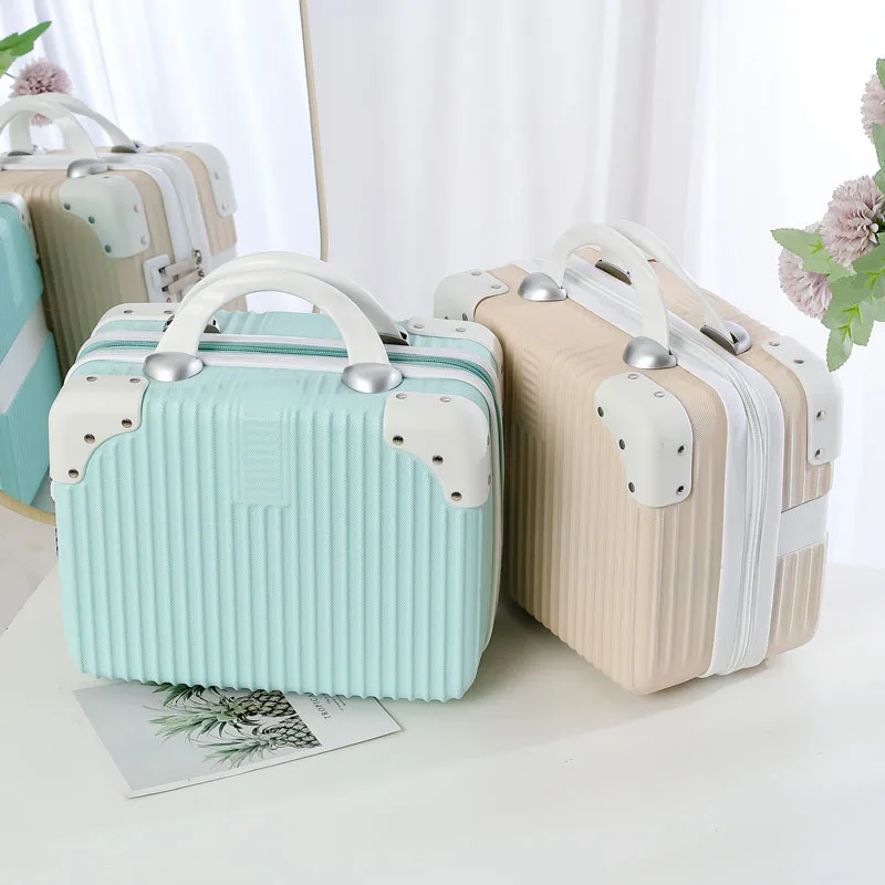 New in Carry-on Hand Suitcase  Small Cabin Travel Mini Carrier Suitcase Storage Box Makeup Cases Luggage for Women