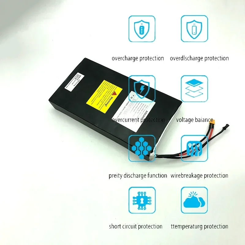 14ah adequado para scooter li-ion substituir bateria pack13s4p48v para kugoo c1 // c1 plus scooter elétrico poderoso motor xt30 + plugue sm