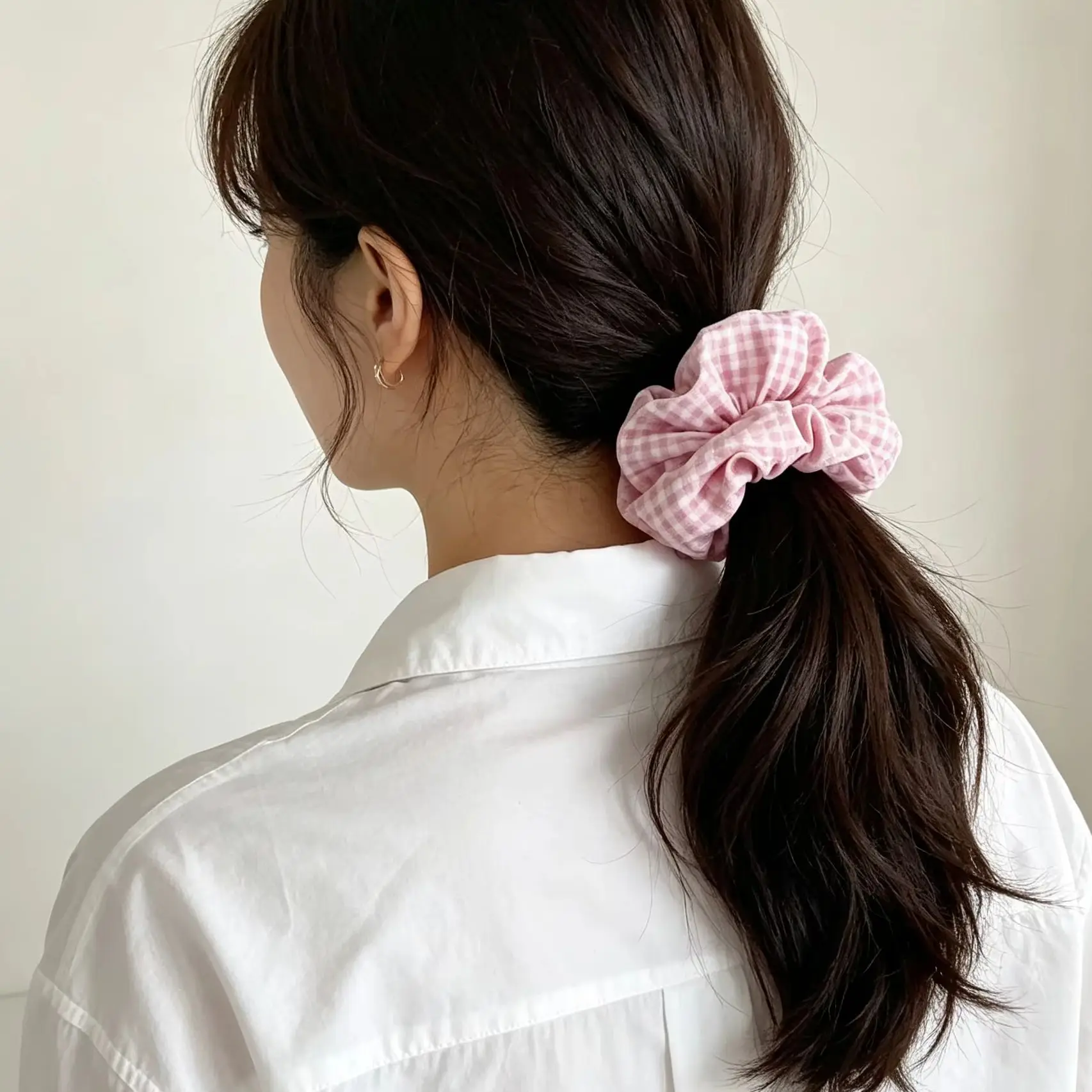 5 Pcs Polka Dot Floral Printed Headbands, Sweet College‑Style Elastic Hair Rope, Headwear for Women & Kids