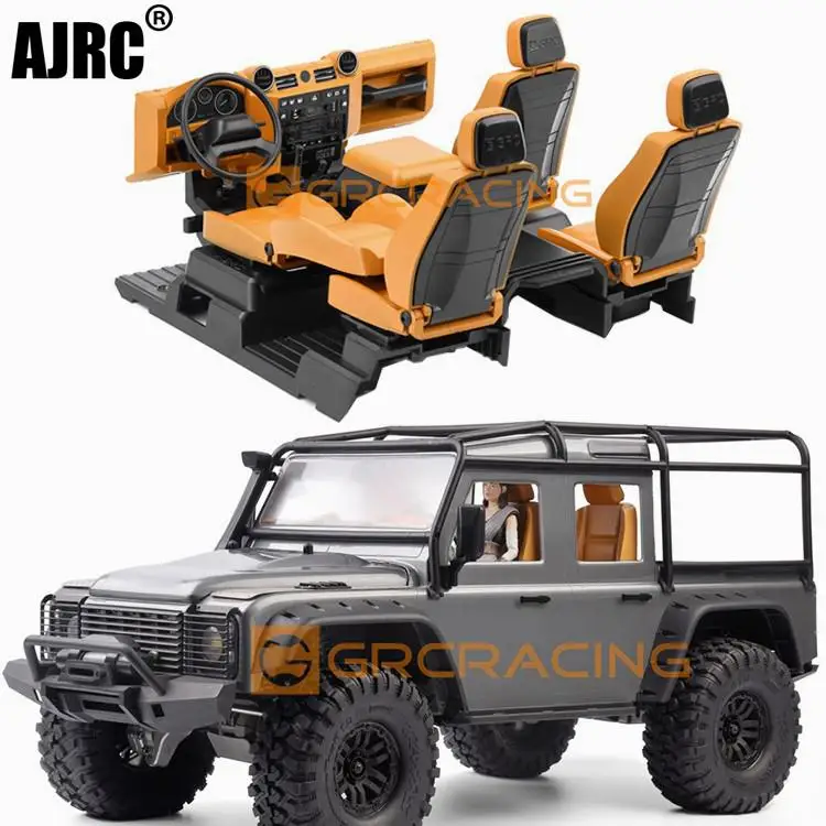 1/10 rcクローラー用中央制御シート変更パーツtrxastrx4 defender