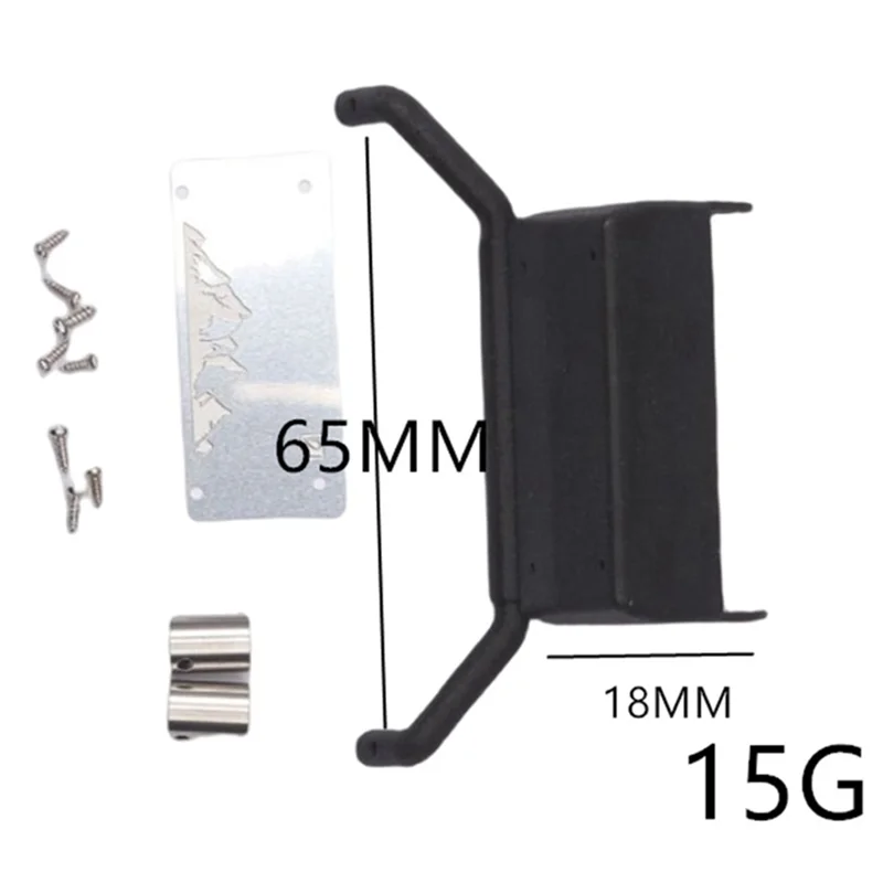 B50B-For 1/18 Trx-4 Climbing Car Upgrade Universal Model Metal+Plastic Simulation Fuel Tank+Exhaust Pipe.