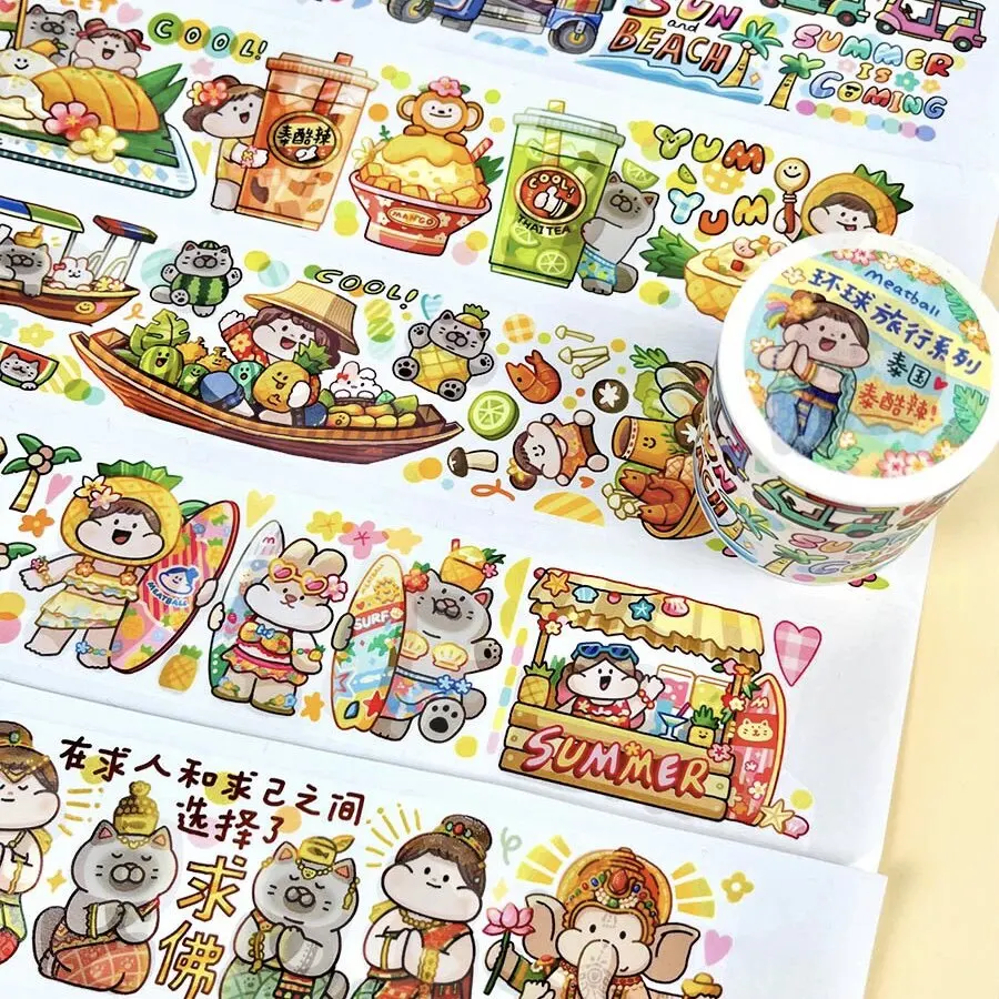 masking washi tape Meatball New Tape Party Time Cake Shop Year of the Dragon Limited Travel Collection