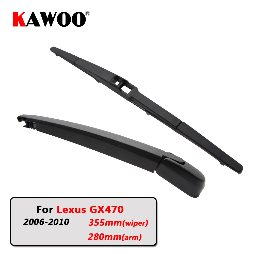 

KAWOO Car Rear Wiper Blades Back Window Wipers Arm For Lexus GX470 Hatchback (2006-2010) 355mm Auto Windscreen Blade