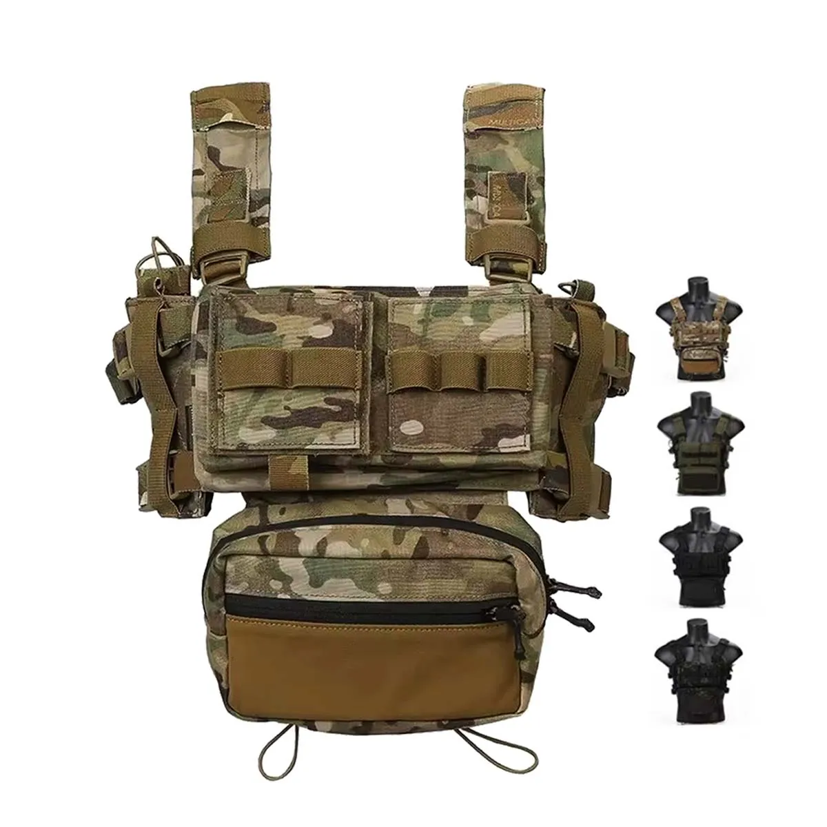 Combat Molle MK3 Modular Lightweight Airsoft Army Chest Rig EM2961