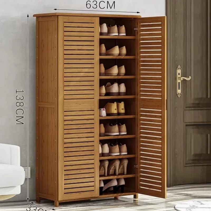 

Wooden Modern Entrance Shoes Rack Storage Organised Shoes Cabinets Living Room Portable Mueble Entrada Cabinet Furniture MQ50XG