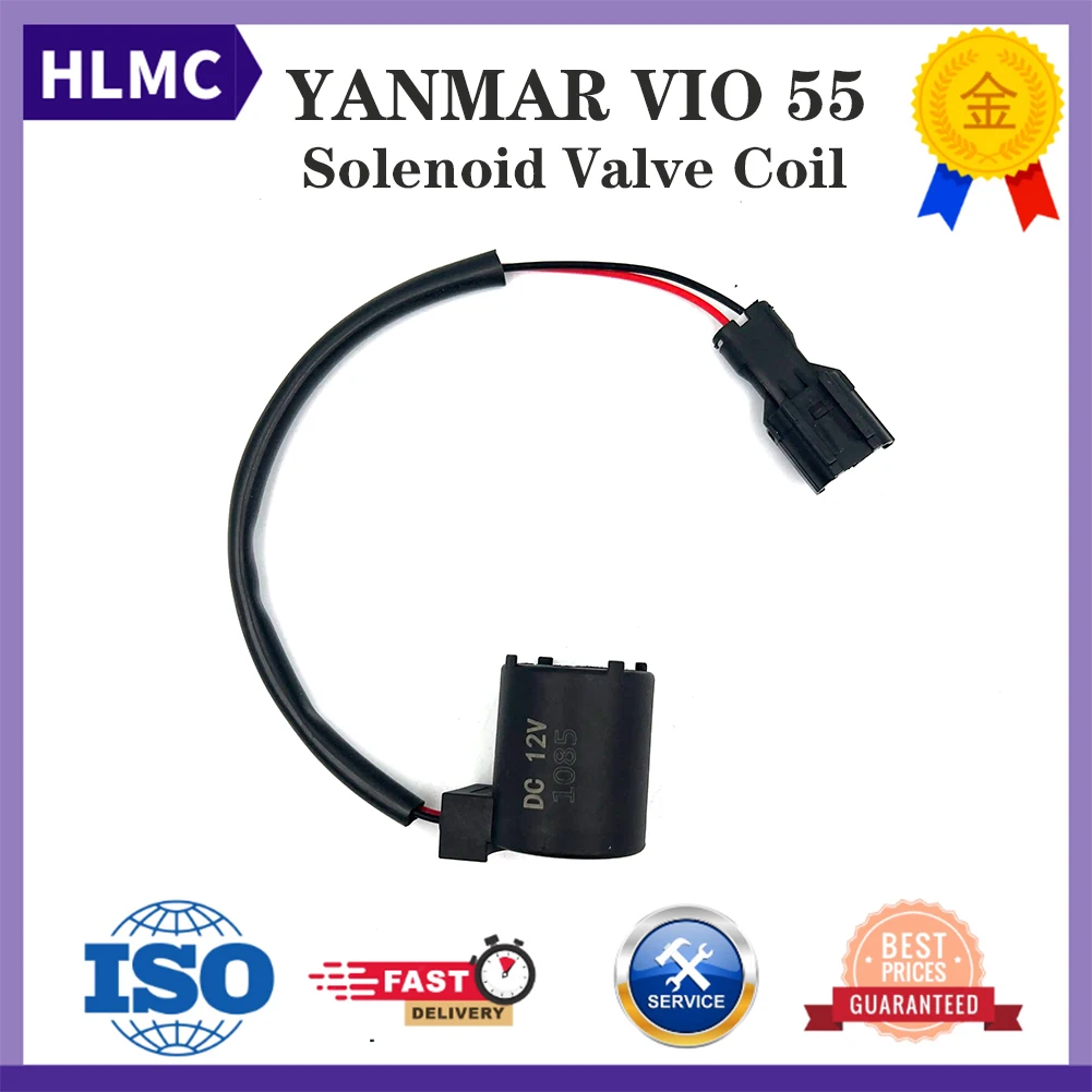 

Excavator Spare Parts 12V 24V Hydraulic Solenoid Valve Coil 16MM 38MM For YANMAR VIO 55 Engine