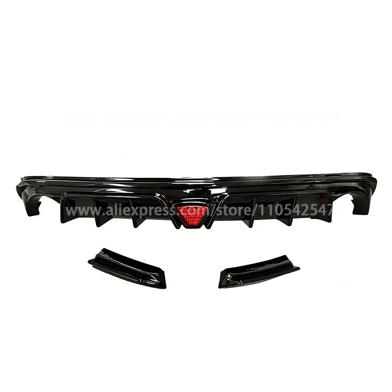 Diffuser glassy Navigation lights black spoiler piano black For Mazda Axela Body kit Accessories
