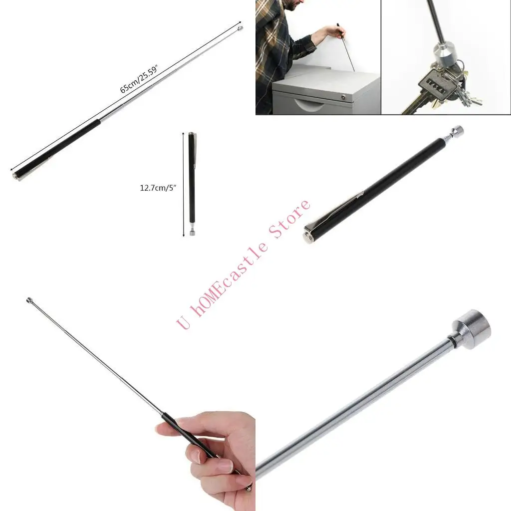 

63HF Mini Portable Telescopic Magnet Pen Extendable Pick Up Rod Handhe