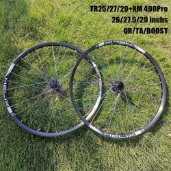 KOOZER Mountain wheelset RAINBOW QR TA boost custom made MTB wheel 27.5 29 inch Sunringle tr25 tr27 TR29 Tubeless rim XM490pro