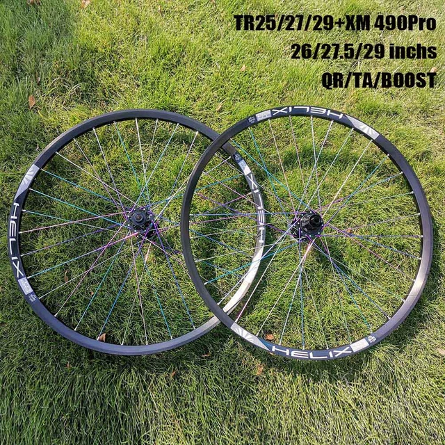 Koozer-Qrta MTBホイールセット,レインボーリム27.5 29インチ,リングレス,チューブレスリムxm490pro - AliExpress