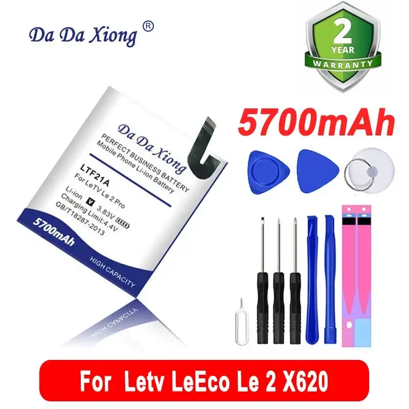 2024 LTF21A Battery 5700mAh For Tv Eco 2pro 2S Le S3 X20 X626 X528 X621 X625 X25 X525 X620 X520 X522 X527 X526