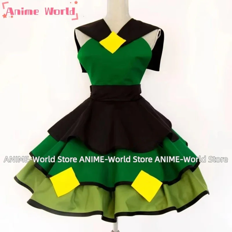 》Anime Steven Universe Costume Cosplay Peridoto Lolita Kimono Dress Set completo Custom Made Ragazze femminili Halloween