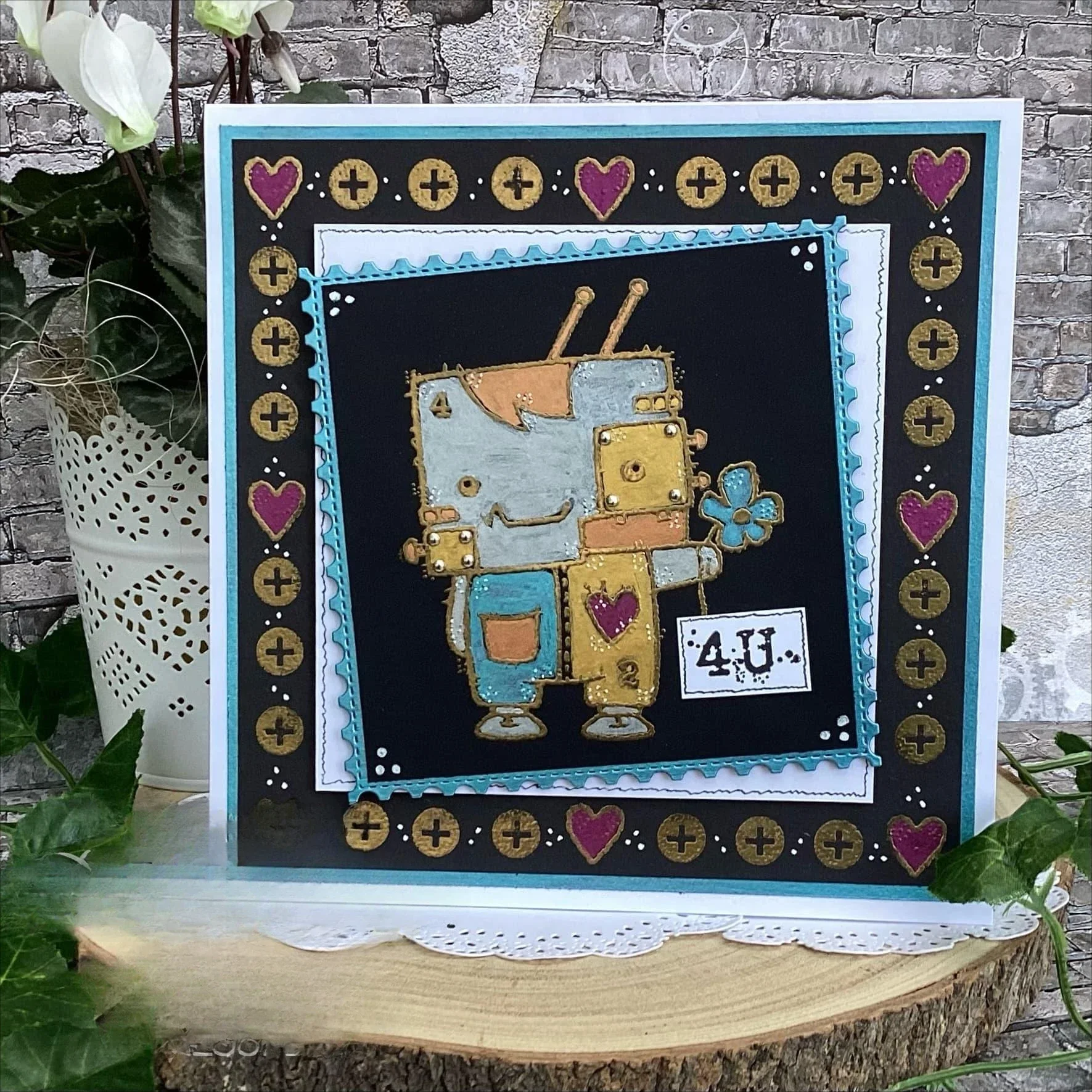 New 2024 Thank You Monster Clear Stamp, Including A Cute Robot, 