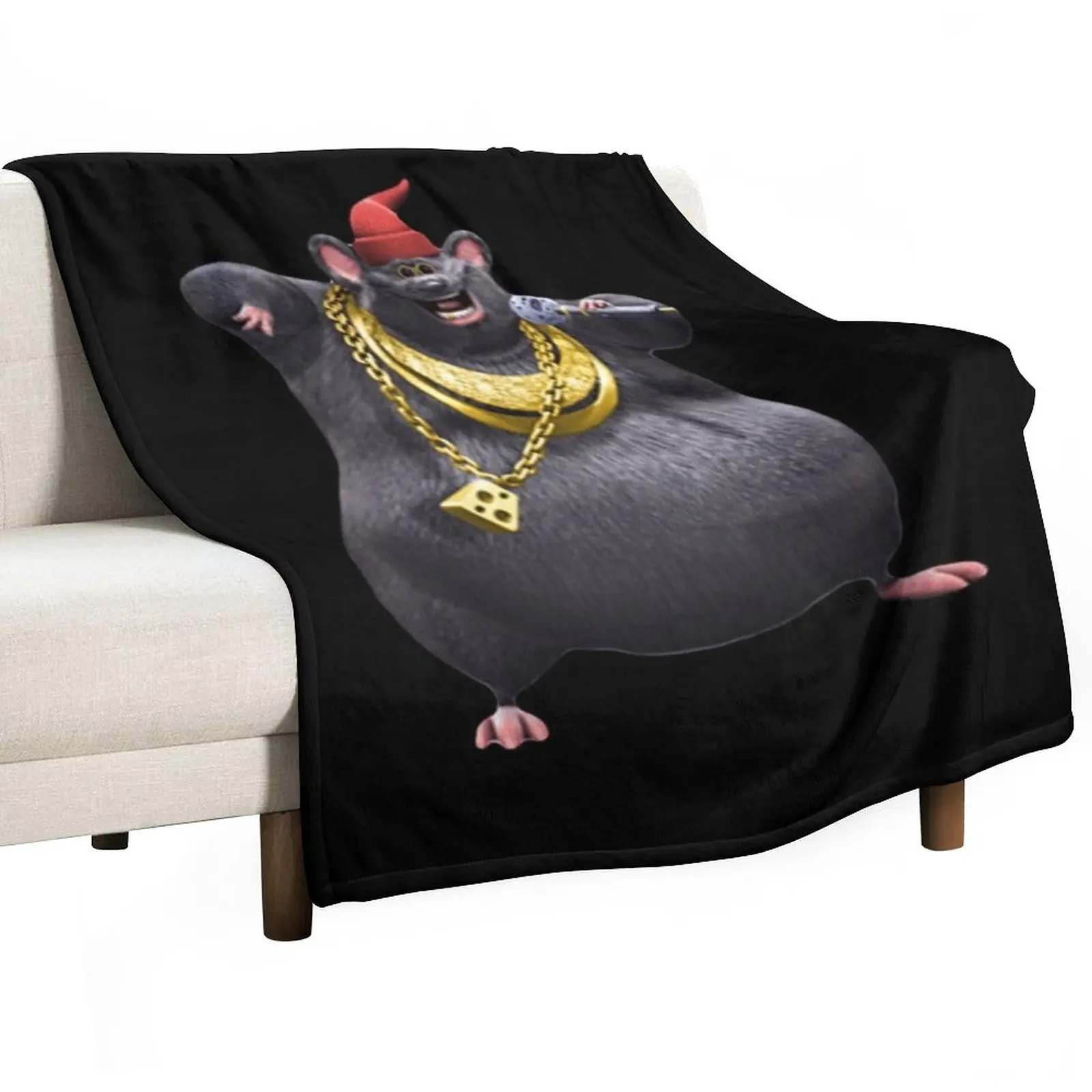 

Biggie Cheese Rat Throw Blanket Polar fluffy Bed covers Kid'S Blankets