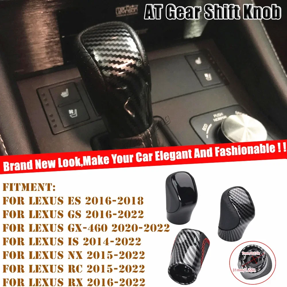 Automatic Gear Shift Knob For Lexus ES GS-450H GX IS-300 NX-300H RC-300 RX-350 2015-2021 PU Leather Shifter Handball