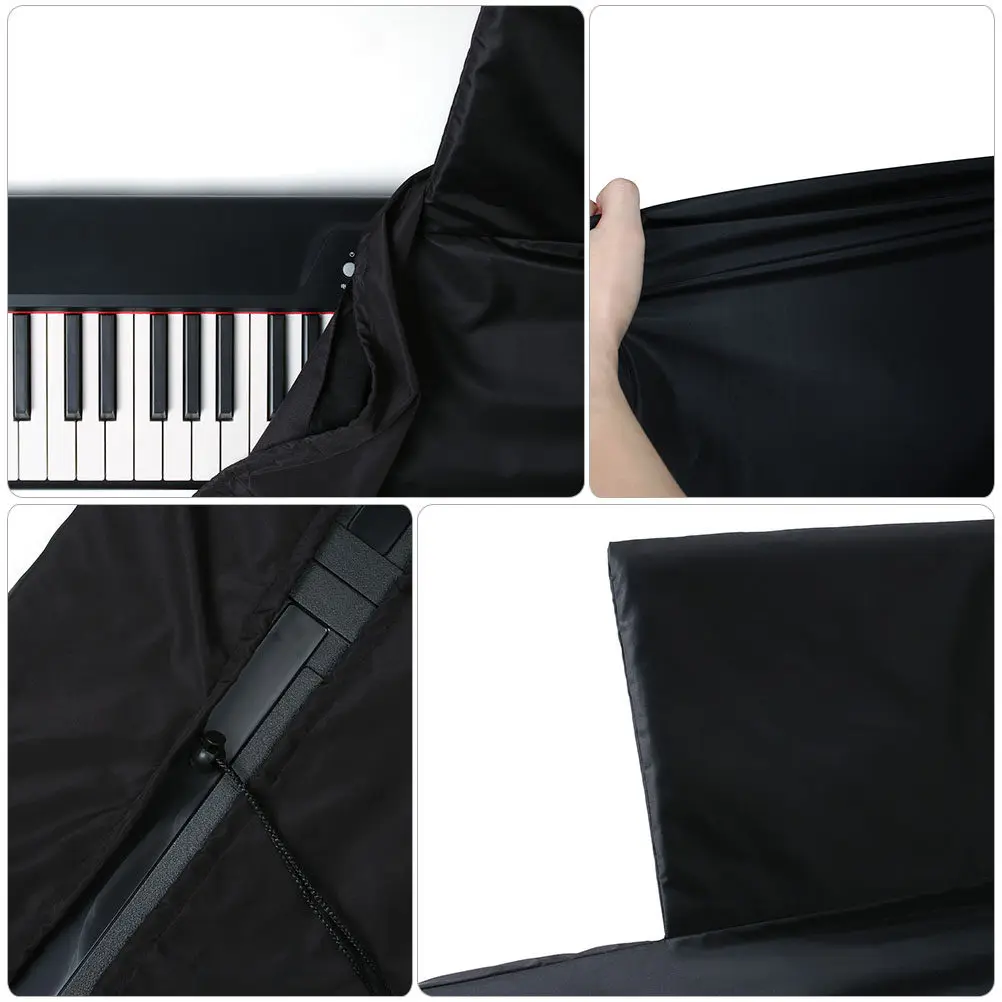 Piano Keyboard Dust Cover Stretchable Digital 88-Key Keyboard Protective Cover Elastic Electronic Piano Protector