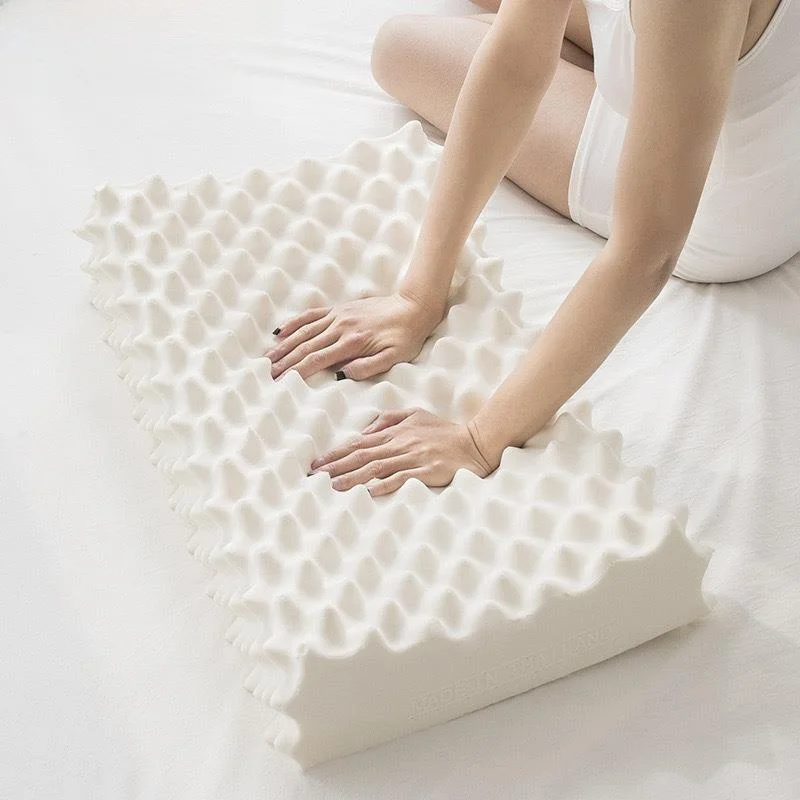 

New Latex Pillow Non-Sagging Ne Support Pillow with Cover Dormi Student Single Pillow Hard Support Hospital Suitable