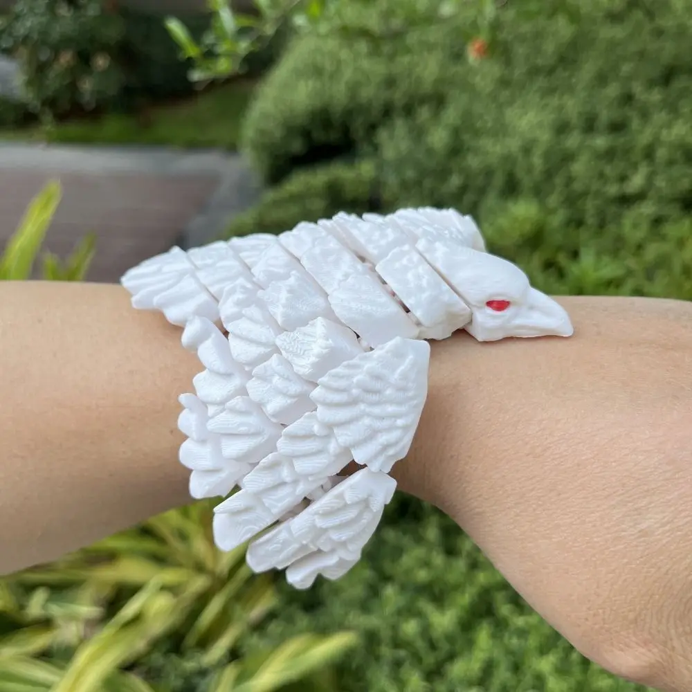 Adorno de águila impreso en 3D multiarticulado, juguetes de animales multiarticulación móviles de plástico, modelo de colección de muñecos, simulación de águila