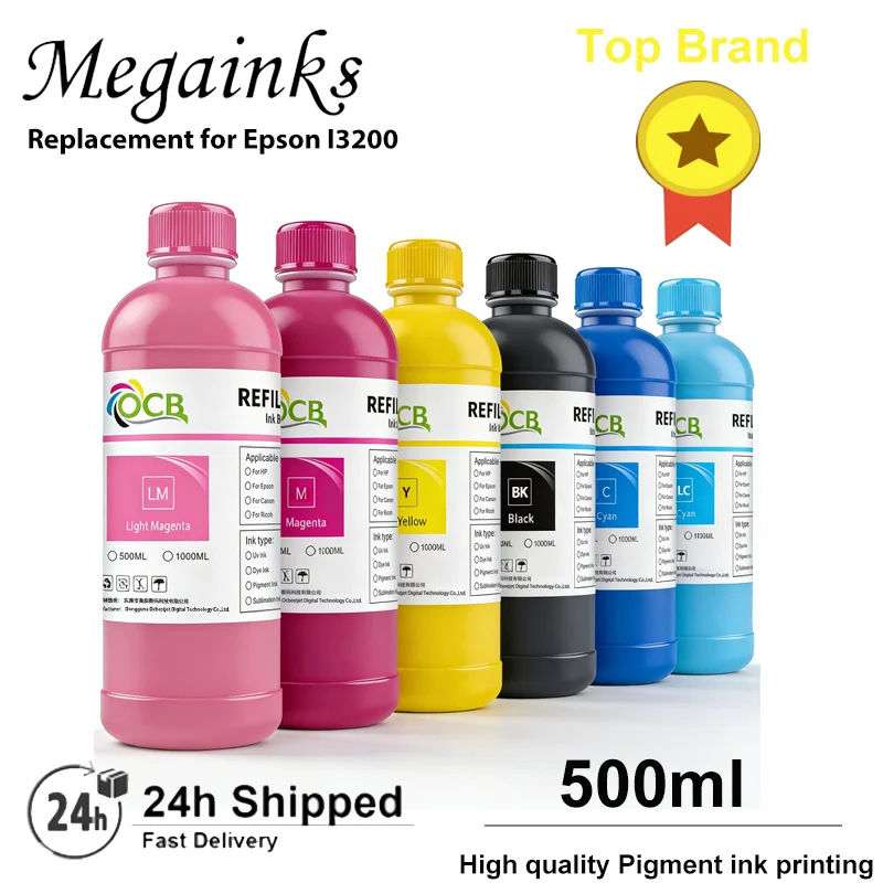 500ML/Bottle I3200 Pigment Ink for Canon I3200 Printer Inks Vivid Pigment Waterroof