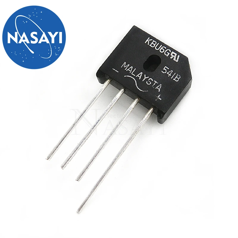 

NASAYI 1 шт./лот KBU6G KBU6 DIP-4 в наличии