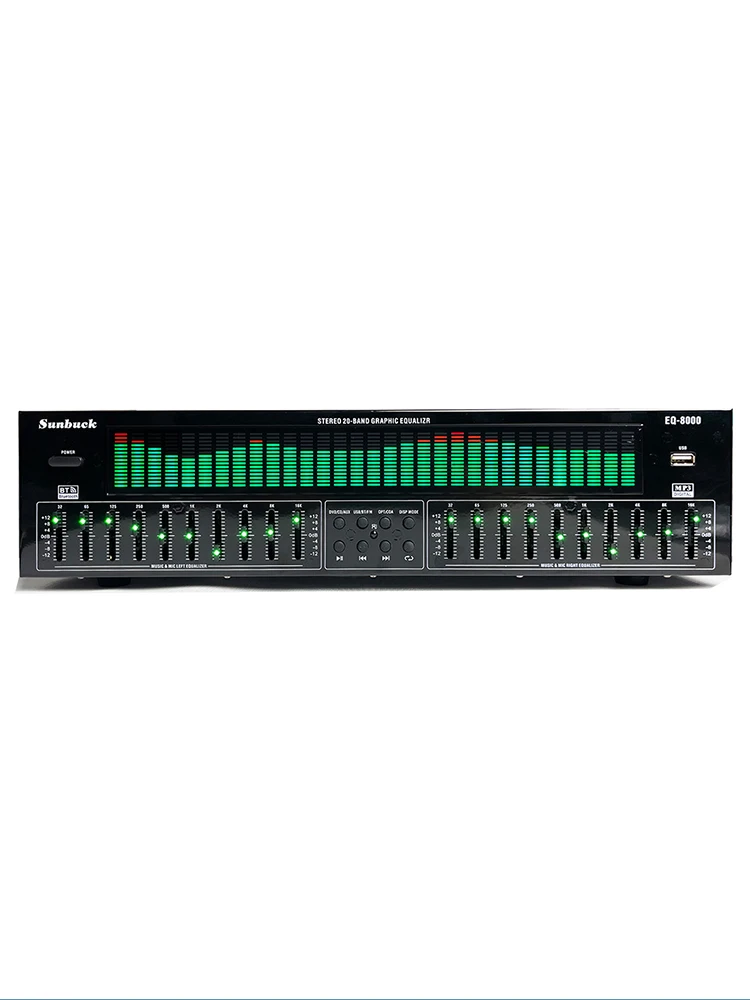 EQ8000 Equalizer Bluetooth 5.4 Fiber Coaxial Digital Audio Decoding USB Disk Pre stage Player AC220V ± 10% 50Hz/60Hz — zdjęcie 2