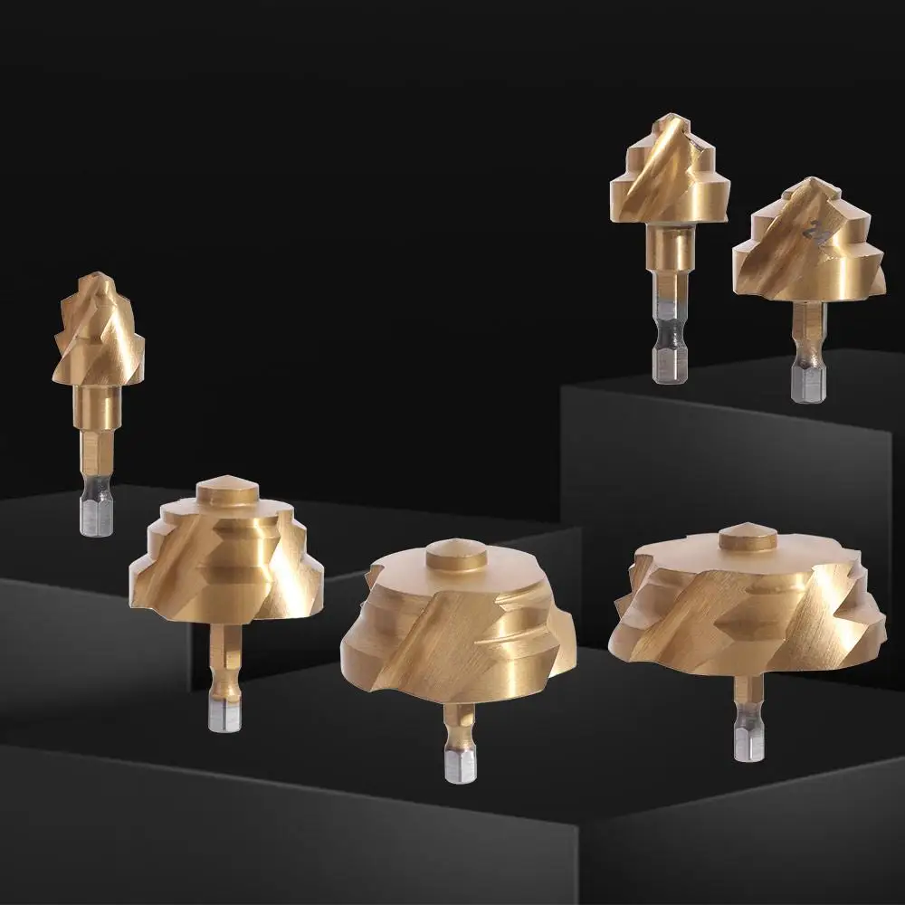 set-di-6-punte-da-trapano-esagonali-per-tubi-ppr-resistenti-all'usura-alta-precisione-per-apertura-fori-su-tubi-dell'acqua