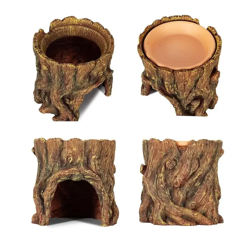 Climbing tree holes, humidifying to avoid caves, resin climbing pet tanks, landscaping, and decorating  stumps