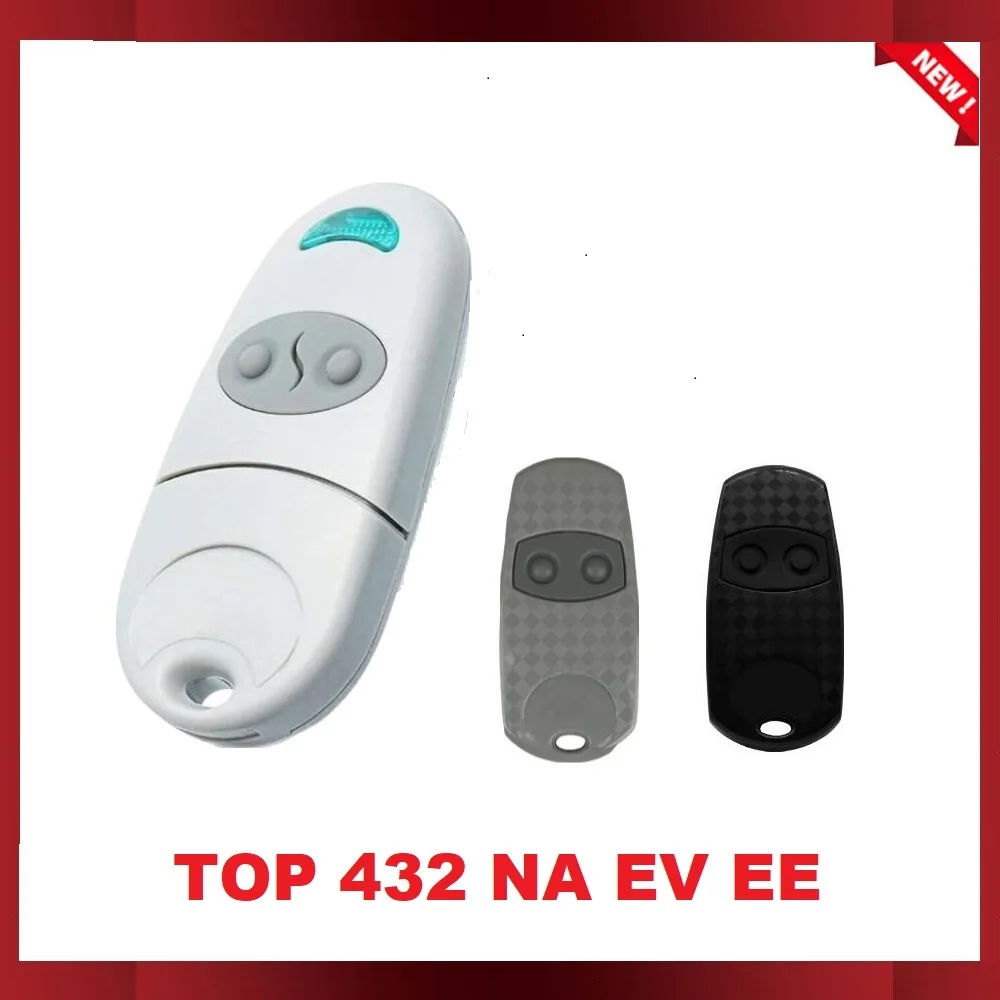 Clone For TOP 432NA 432EE 432EV 433mhz Remote Control Gate Opener TOP 432 NA EE EV Garage Command Wireless Transmitter Key