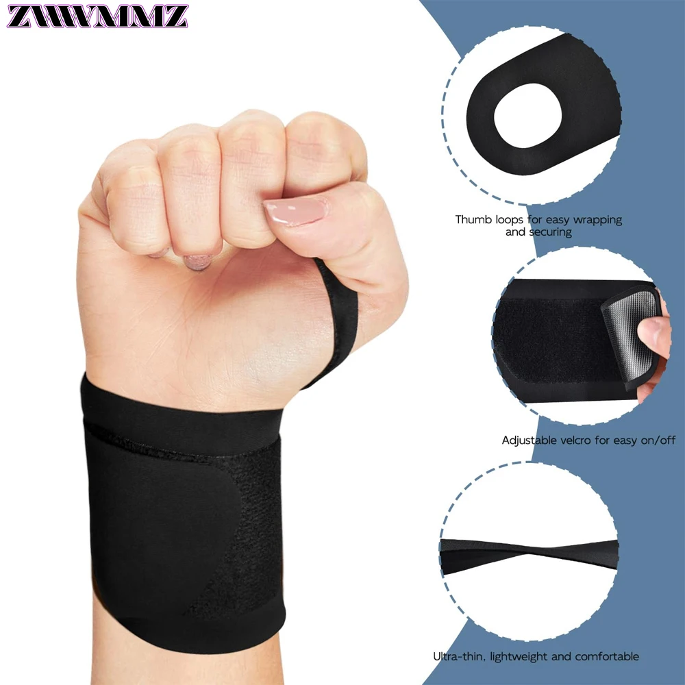 1PCS Thin Wrist Compression Band Wrist Brace Flexible Wrist Support for Kids Adjustable Sports Lightweight Fits Both Hands