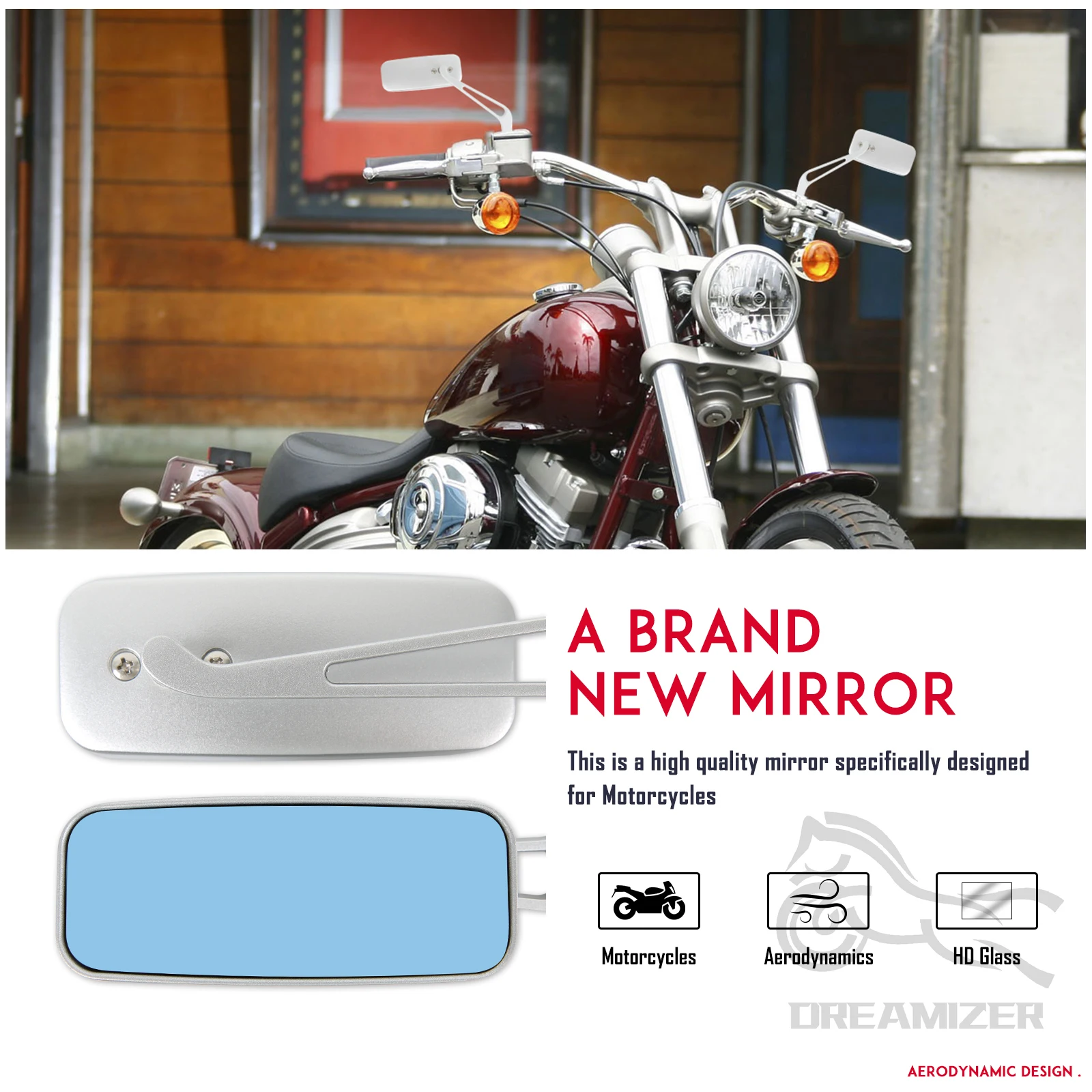 

Universal 8mm 10mm Rearview Mirror Motorcycle Rear View Side Mirror Moto Electric Scooter Motorbike Accessories For Cafe Racer