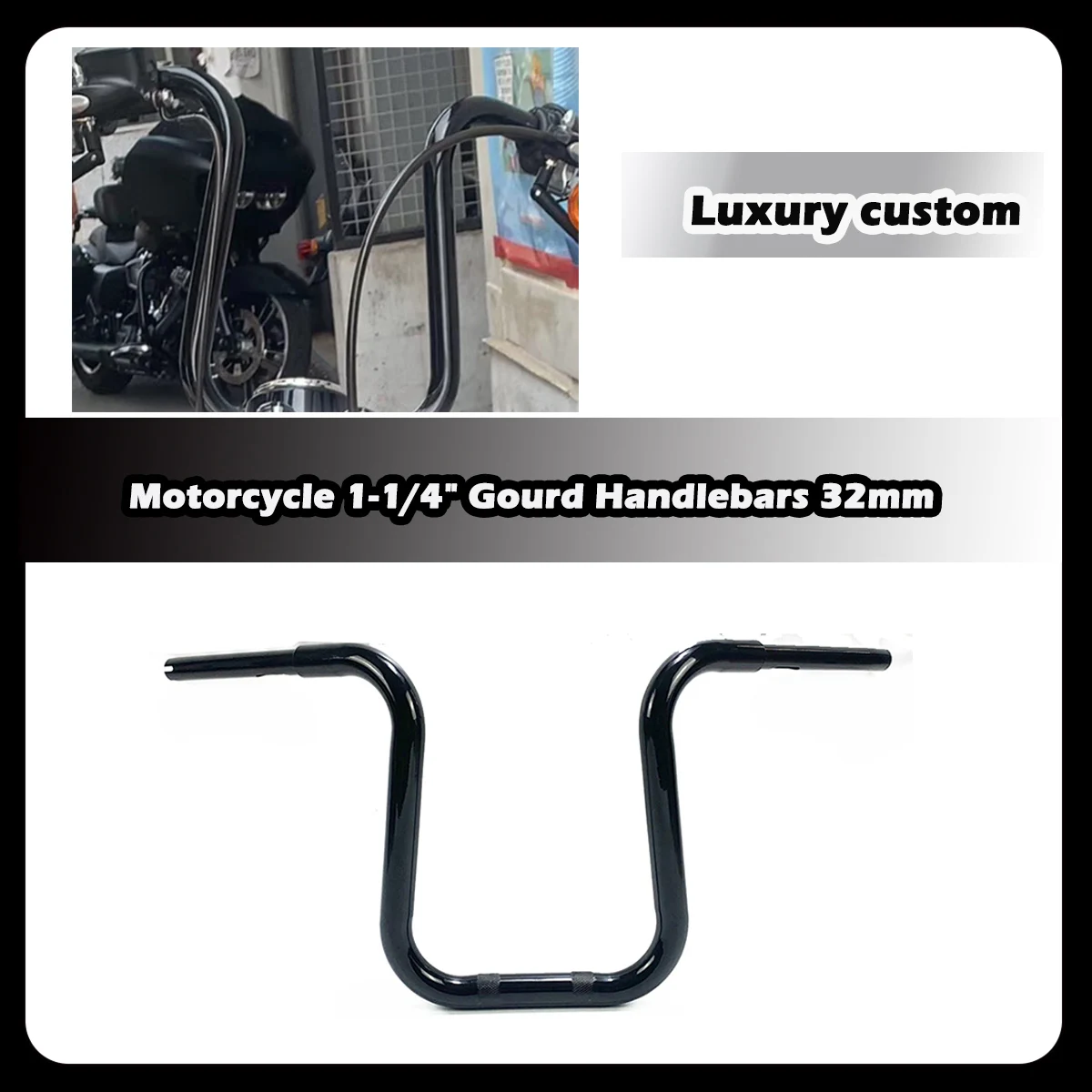 ZDQ Premium Custom handlebars  Motorcycle 1-1/4