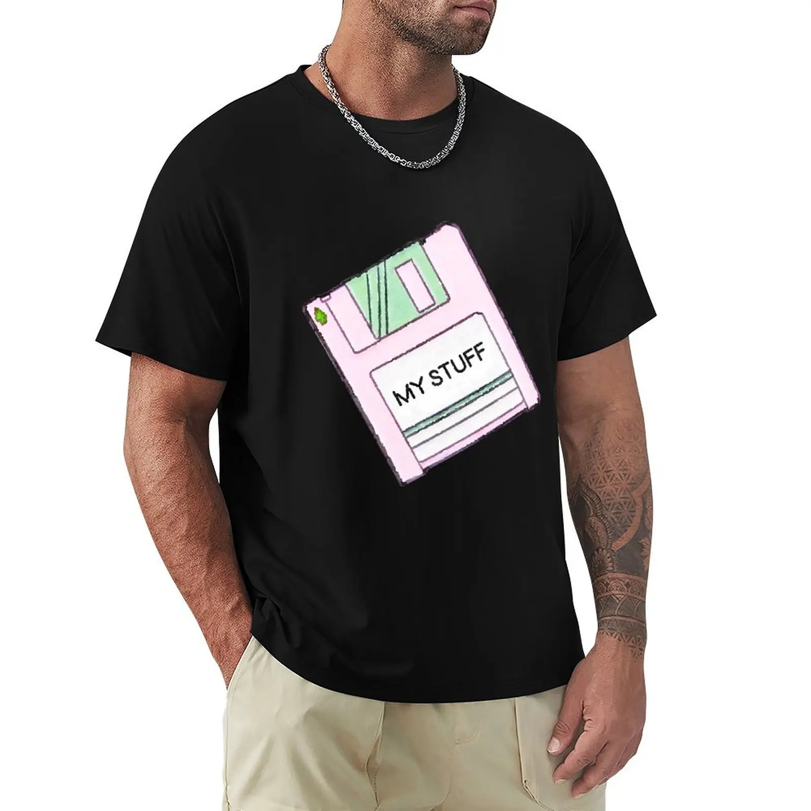 

My Stuff - Floppy Disk T-Shirt Standard Fit Solid Tee Shirt