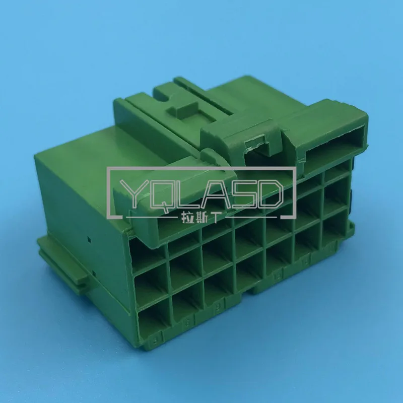 1 Set 21 Way Automotive Wire Socket Green Auto Plastic Housing Unsealed Connector AC Assembly Car Parts 967635-1 967635-1