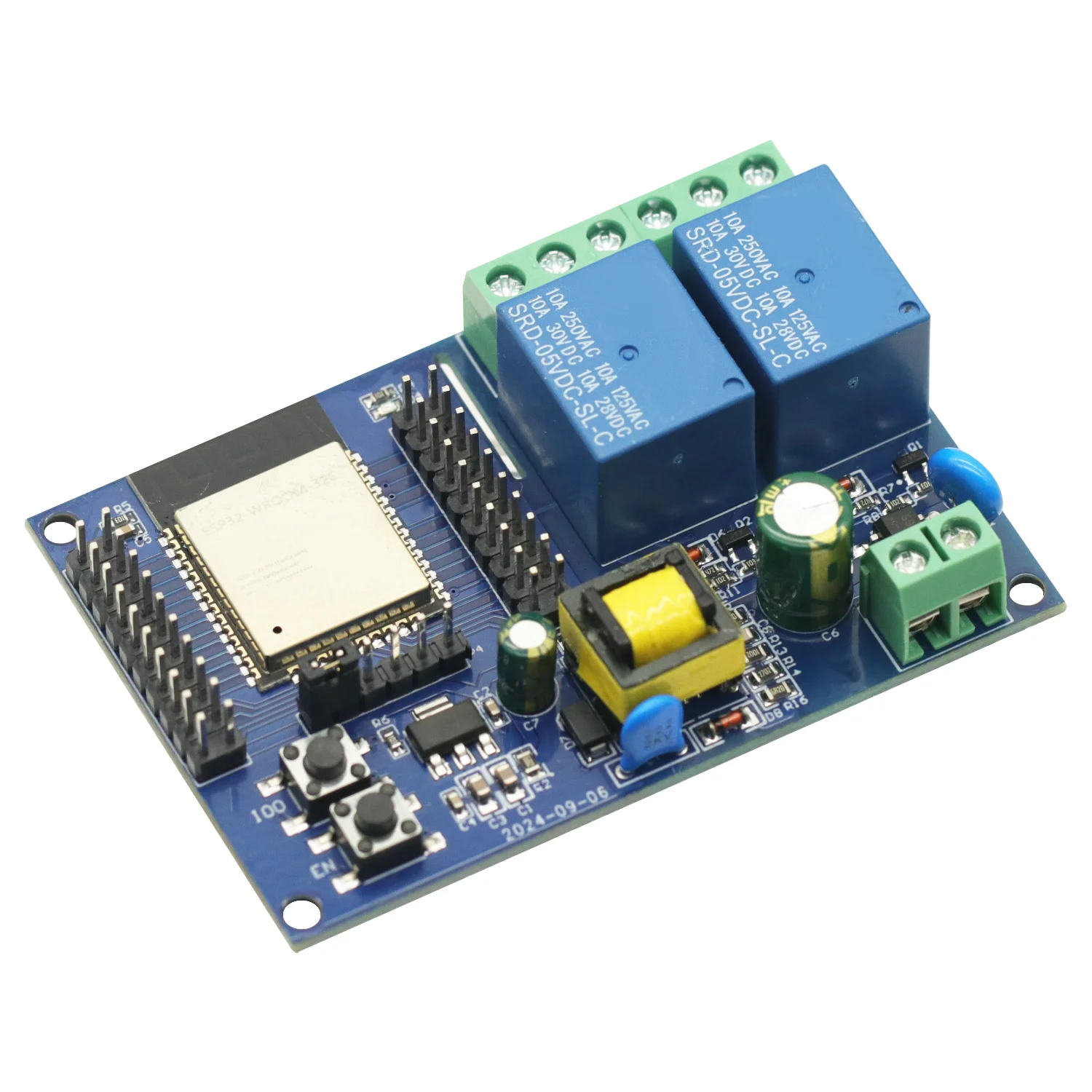 Carte de développement secondaire pour Ardu37, alimentation AC 220V, ESP32, Wi-Fi, Bluetooth, module 2 canaux