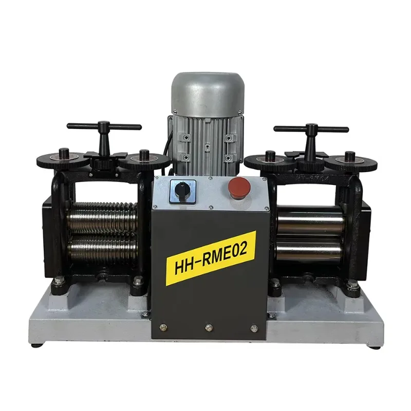 Double Head Electric Rolling Mill Jewelry Mill Gold and Silver Nugget Press Equipment Jewelry Making Tools
