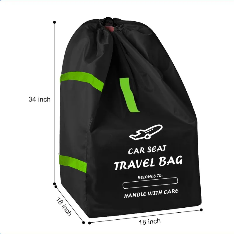 Child safety seat travel bag, baby stroller wheelchair storage bag, child safety seat carrying bag, dust-proof bag