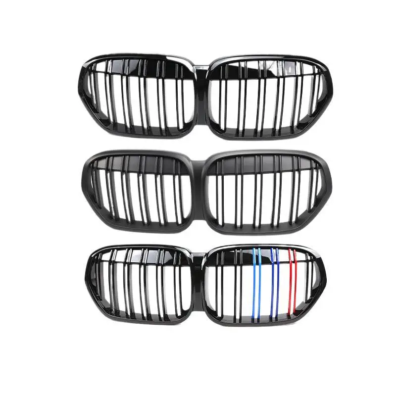 

Suitable for BMW X1 middle net F48F49 later change to double-line bright black M middle net three-color front grille carbon patt