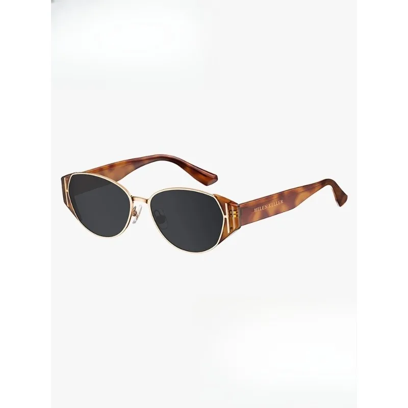 Cat's eye round frame trendy sunglasses versatile