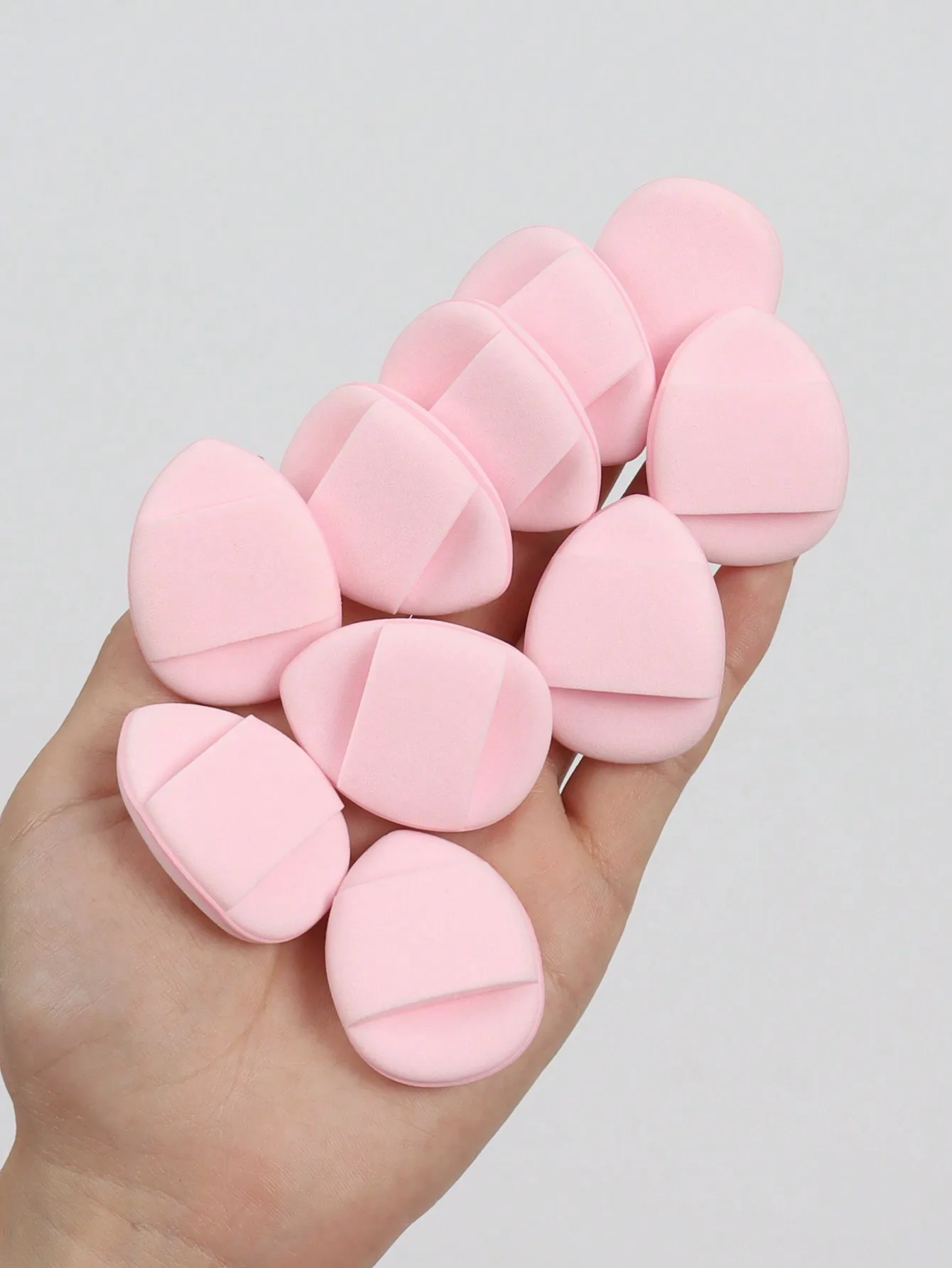 طقم نفث بودرة مكياج صغير بحجم الإصبع ، بما في ذلك إسفنجة بوسادة هوائية ، إسفنجة هجينة خالية من اللاتكس ، نفخة مكياج لـ Liq ، 10 ange #1